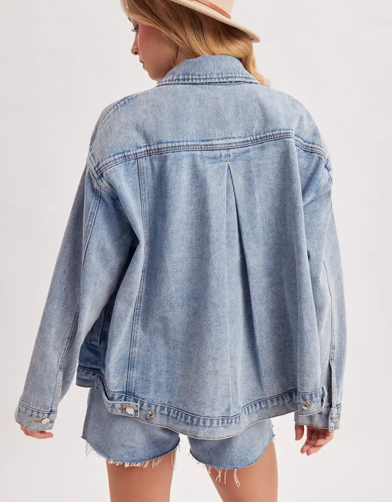 509 Broadway Oversized Button Down Jacket