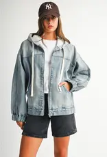 509 Broadway Wash Zip Up Hoodie Jacket