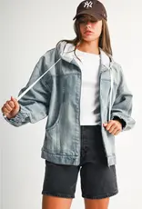 509 Broadway Wash Zip Up Hoodie Jacket