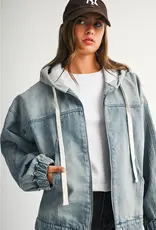 509 Broadway Wash Zip Up Hoodie Jacket