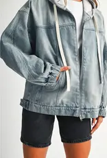 509 Broadway Wash Zip Up Hoodie Jacket