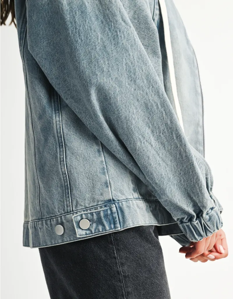 509 Broadway Wash Zip Up Hoodie Jacket