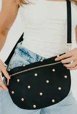 509 Broadway Chic Gold Studded Westlyn Bum Bag