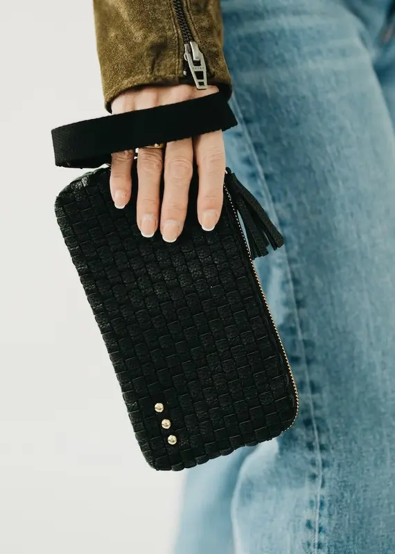 509 Broadway Emma Woven Clutch