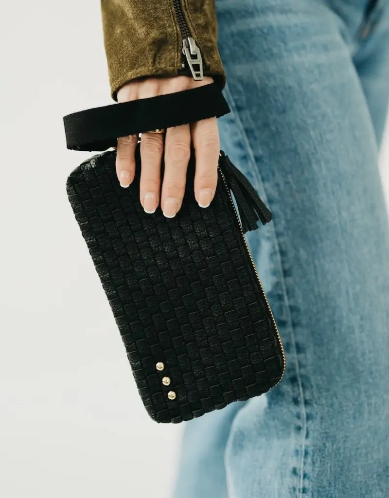 509 Broadway Emma Woven Clutch