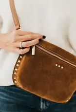 509 Broadway Sabrina Studded Suede Bum Bag
