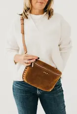 509 Broadway Sabrina Studded Suede Bum Bag