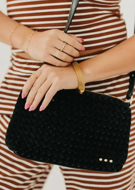 509 Broadway Suede Harper Hobo Shoulder Bag