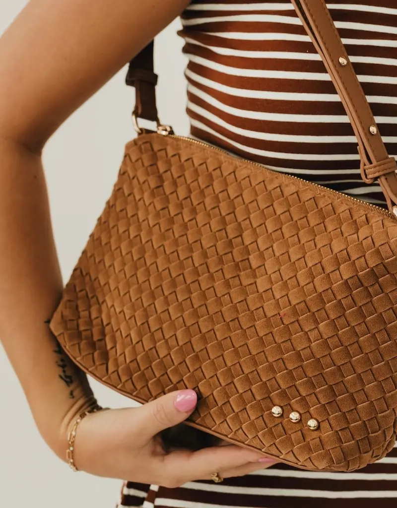 509 Broadway Suede Harper Hobo Shoulder Bag