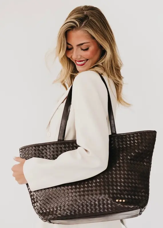 509 Broadway Woven Tiffany Organizer Tote Bag