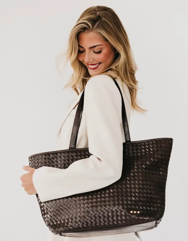 509 Broadway Woven Tiffany Organizer Tote Bag
