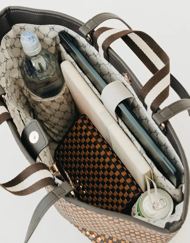 509 Broadway Woven Tiffany Organizer Tote Bag