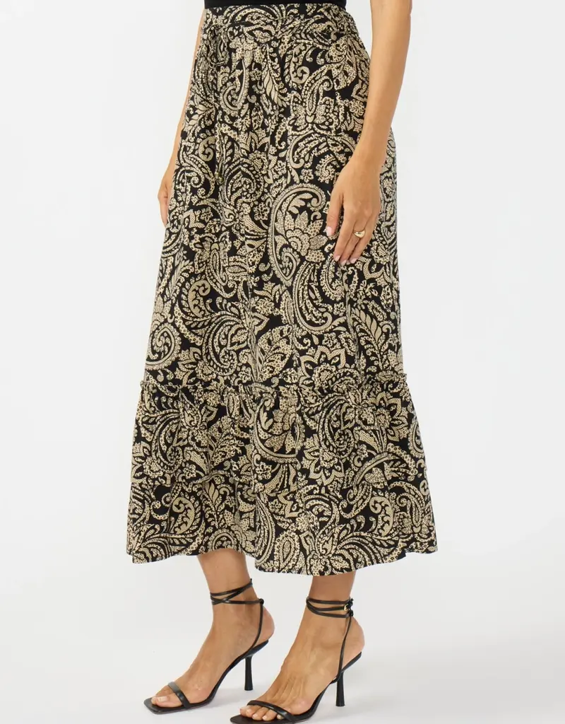 509 Broadway Ruffle Maxi Skirt