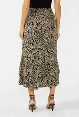 509 Broadway Ruffle Maxi Skirt