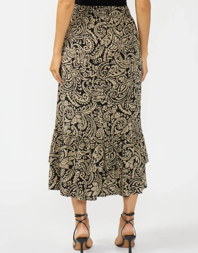 509 Broadway Ruffle Maxi Skirt