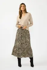 509 Broadway Ruffle Maxi Skirt