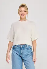 509 Broadway Short Sleeve Sweater Top
