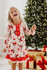 509 Broadway Girls Santa Lounge Gown