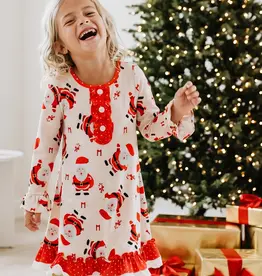 509 Broadway Girls Santa Lounge Gown