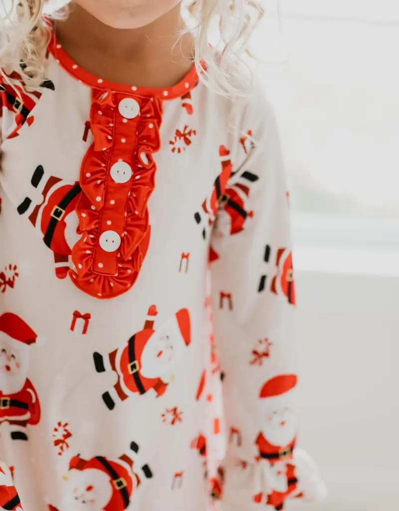 509 Broadway Girls Santa Lounge Gown