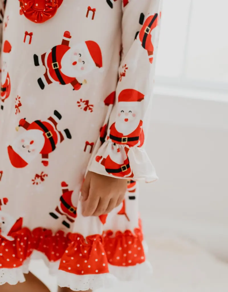 509 Broadway Girls Santa Lounge Gown