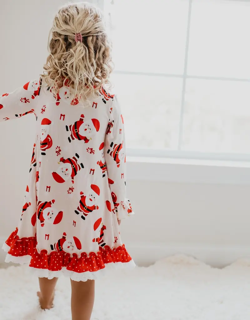 509 Broadway Girls Santa Lounge Gown