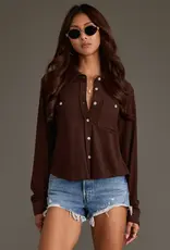 509 Broadway Cropped Soft Button Up