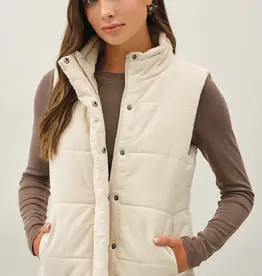 509 Broadway Corduroy Puffer Vest