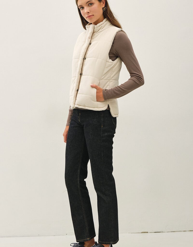 509 Broadway Corduroy Puffer Vest