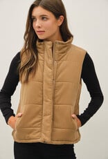 509 Broadway Corduroy Puffer Vest
