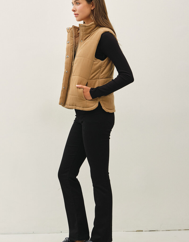 509 Broadway Corduroy Puffer Vest