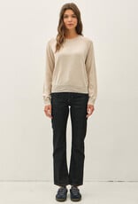 509 Broadway Easy Raglan Loose Fit Sweater Top