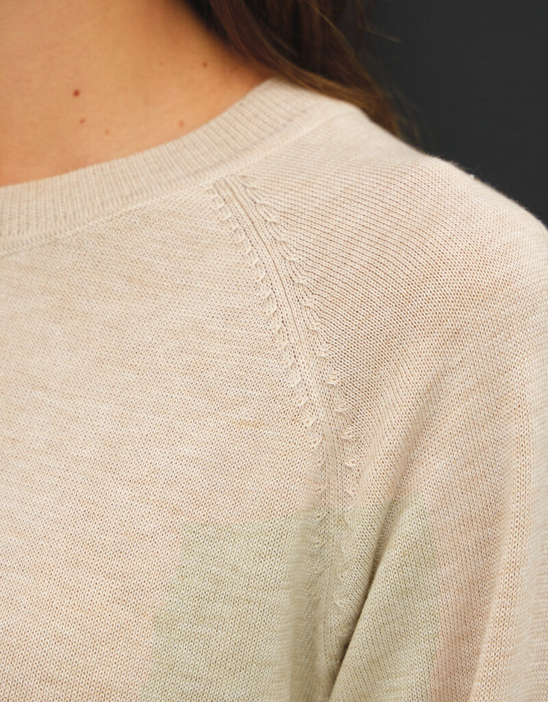 509 Broadway Easy Raglan Loose Fit Sweater Top