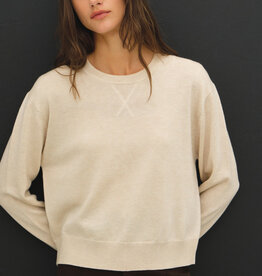 509 Broadway Crewneck Crop Sweater