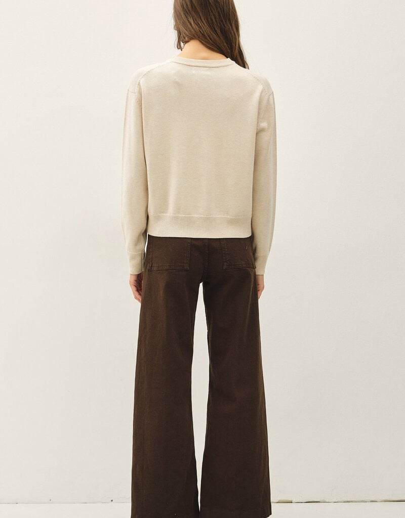 509 Broadway Crewneck Crop Sweater