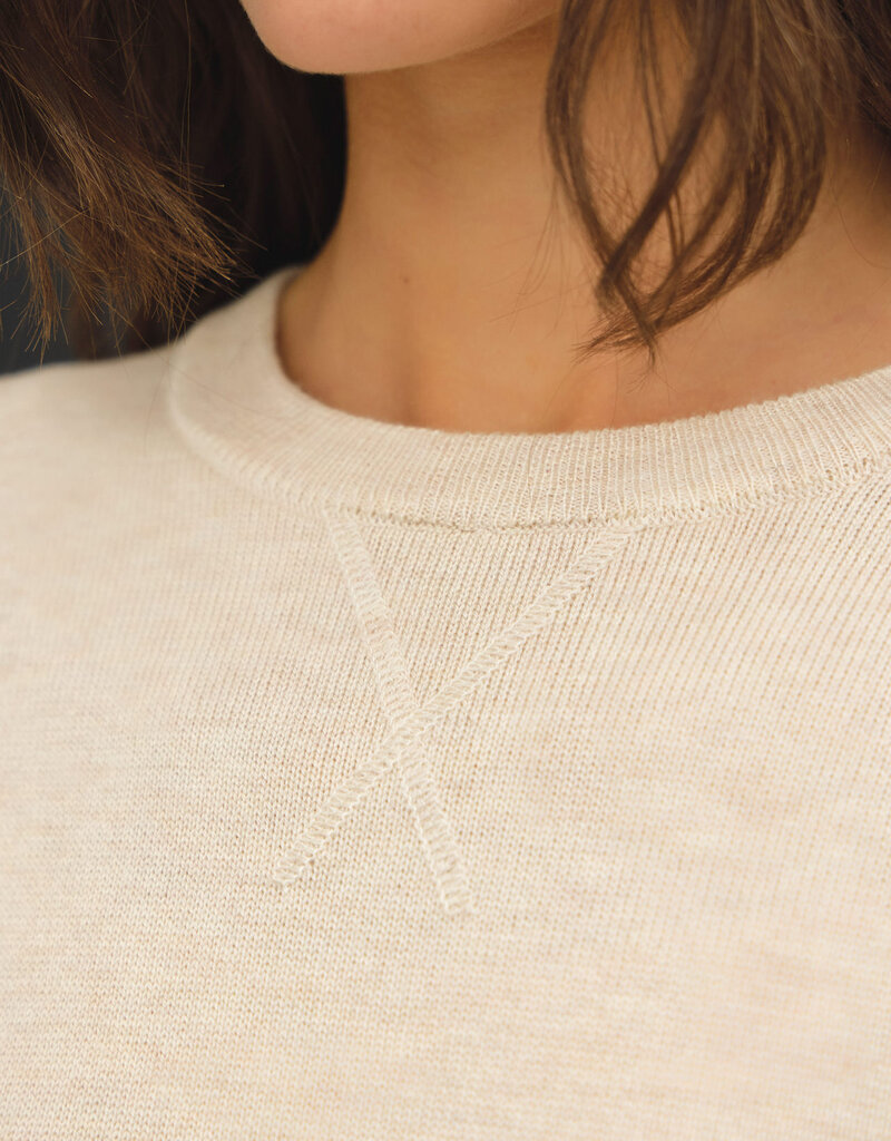 509 Broadway Crewneck Crop Sweater