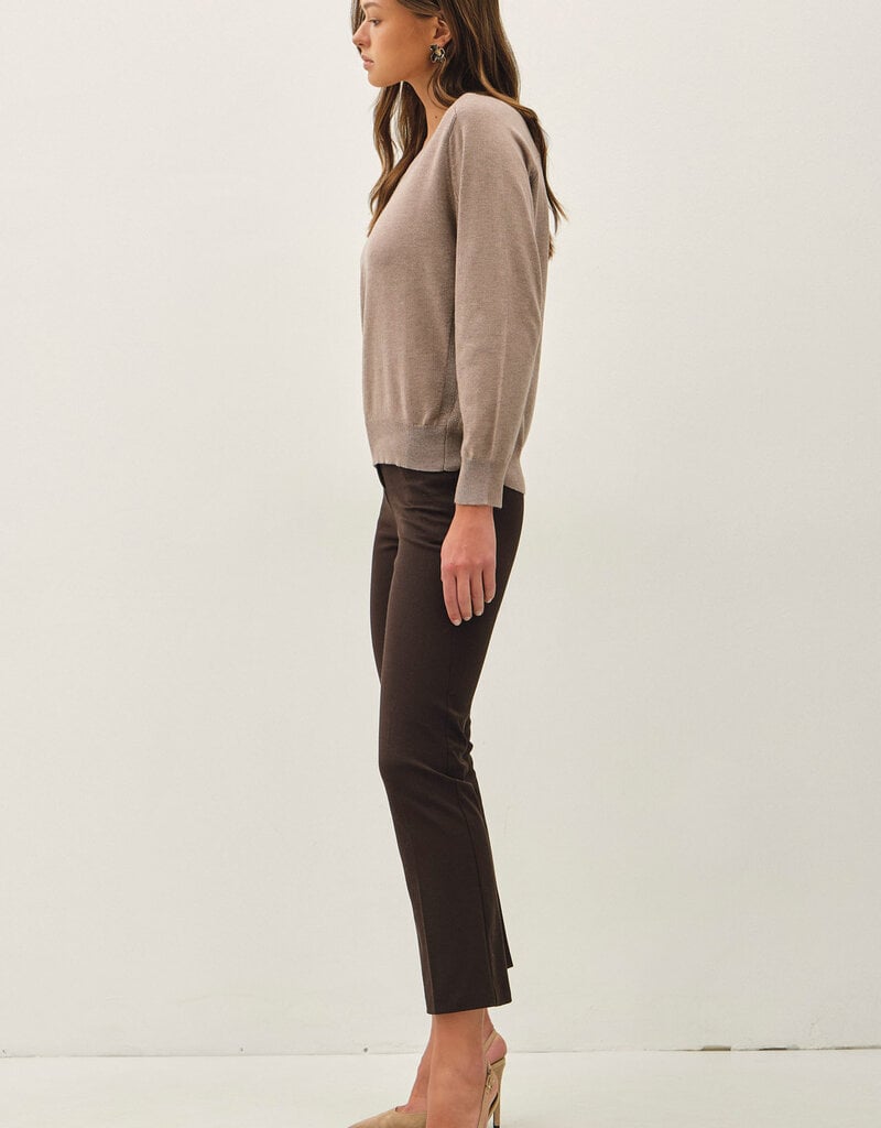 509 Broadway Deep V Lightweight Sweater