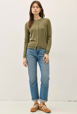 509 Broadway Classic Cut Button Down Cardigan