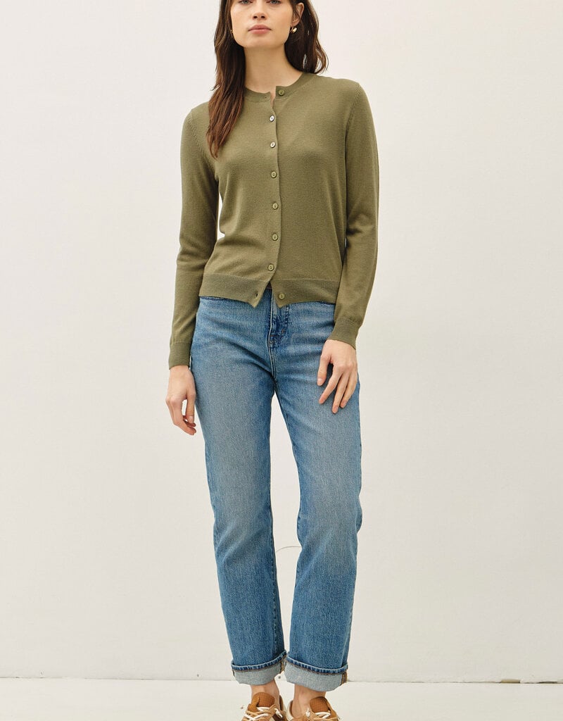509 Broadway Classic Cut Button Down Cardigan
