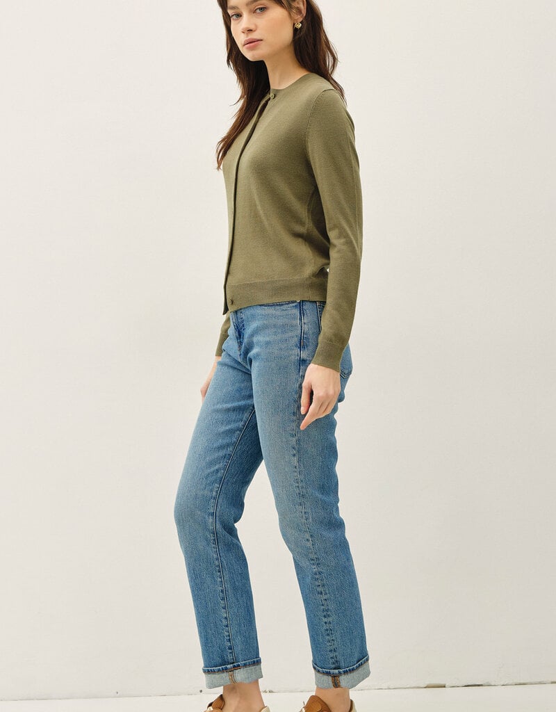 509 Broadway Classic Cut Button Down Cardigan