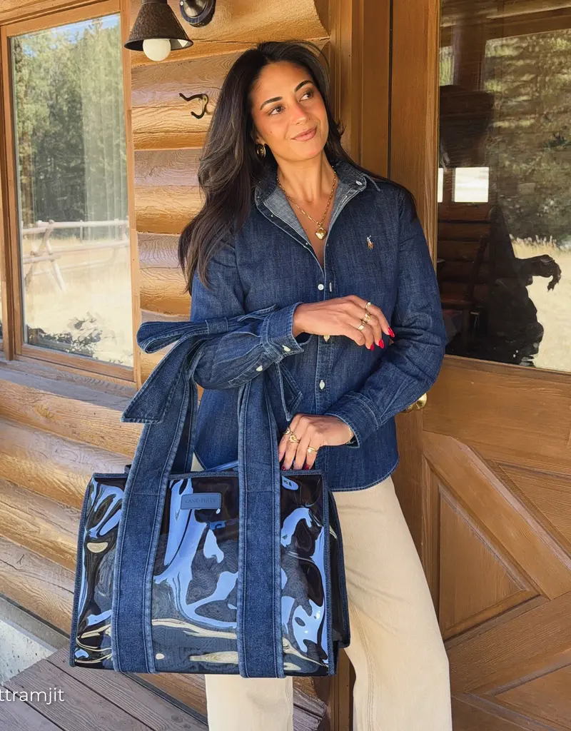 Case Mate Case-Mate Denim Bow Jelly Tote Bag