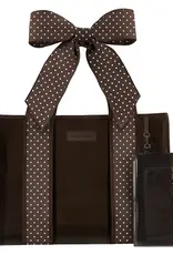 Case Mate Case-Mate Espresso Polka Dot Bow Jelly Tote Bag