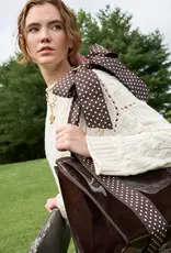 Case Mate Case-Mate Espresso Polka Dot Bow Jelly Tote Bag