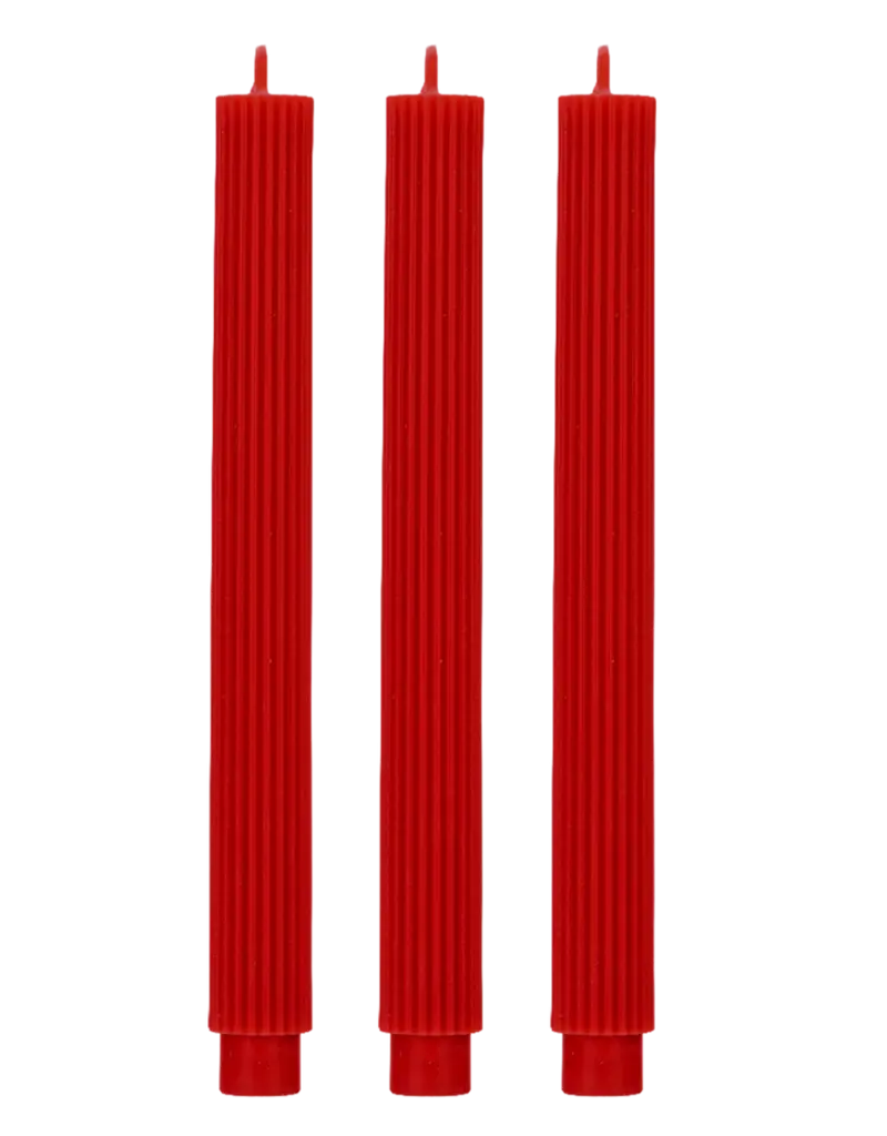 Sweet Water Decor Red Taper Candles Set