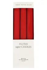 Sweet Water Decor Red Taper Candles Set