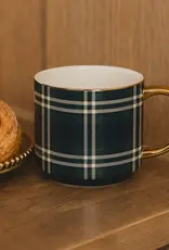 Sweet Water Decor Navy Plaid Coffee Mug