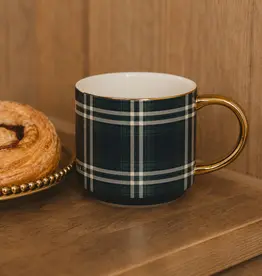 Sweet Water Decor Navy Plaid Coffee Mug