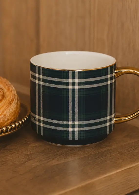 Sweet Water Decor Navy Plaid Coffee Mug