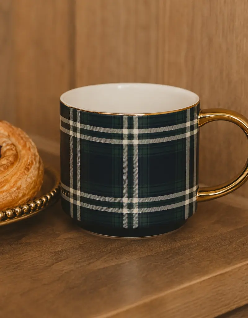 Sweet Water Decor Navy Plaid Coffee Mug