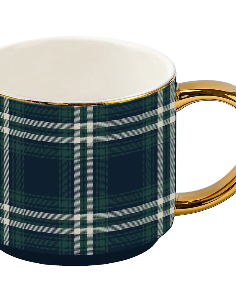Sweet Water Decor Navy Plaid Coffee Mug